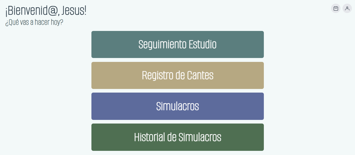 Pantalla principal